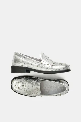 Pim studs loafers - silver