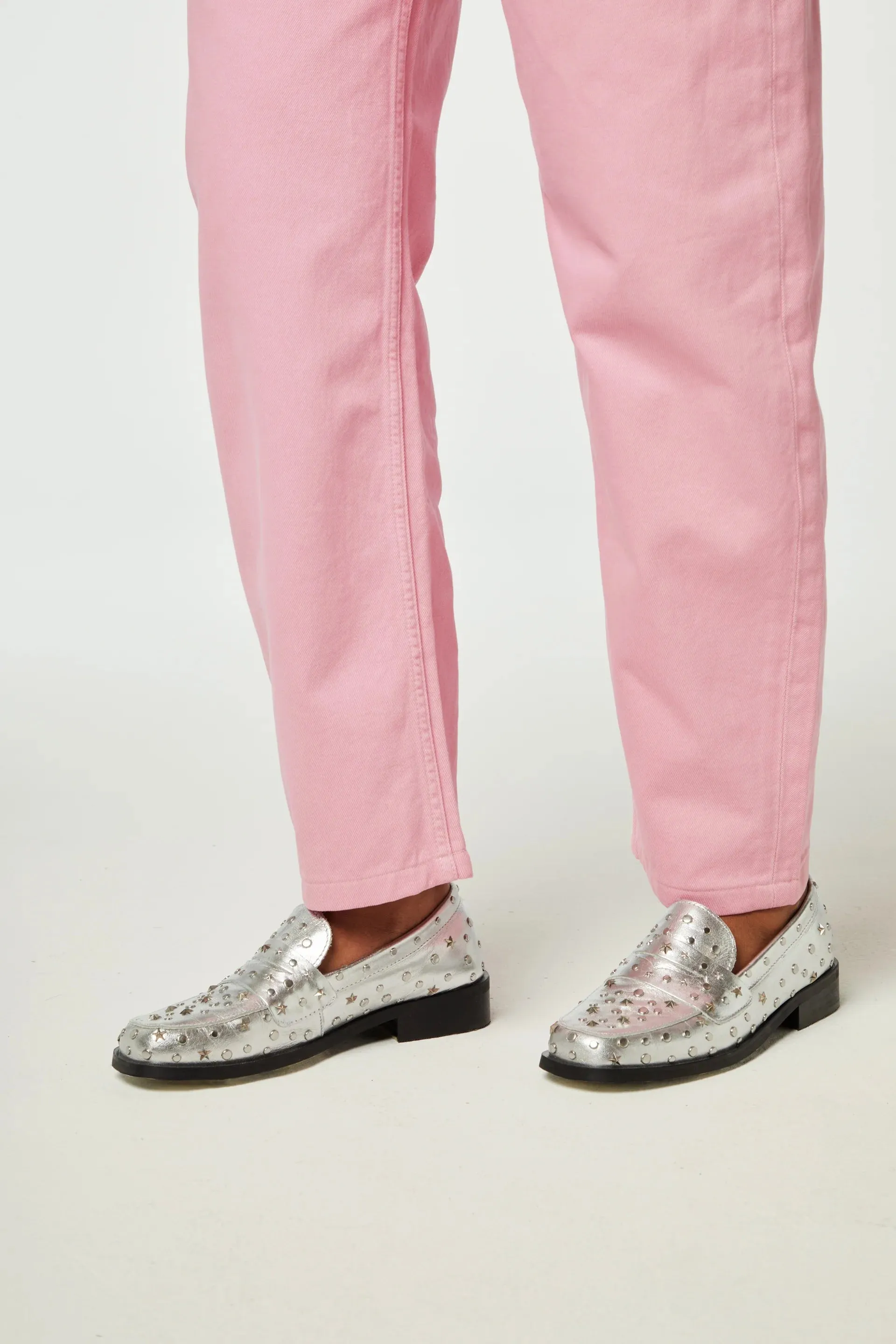 Pim studs loafers - silver
