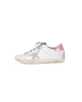 Pink and White Superstar Sneakers
