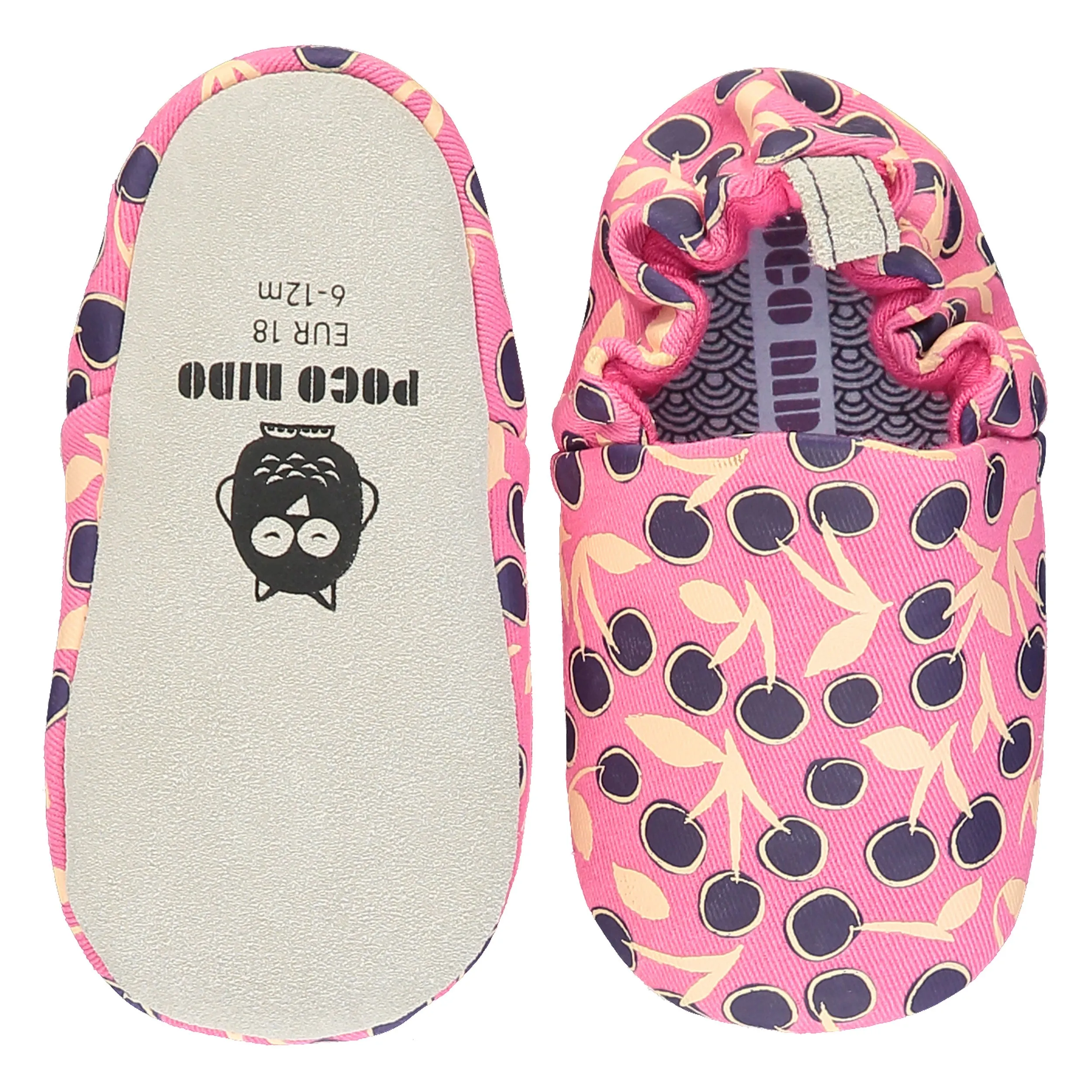 Poco Nido Cherries Pink Slip Ons 3T (EU24)