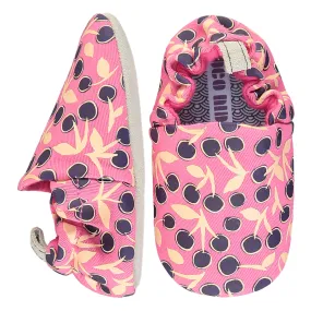Poco Nido Cherries Pink Slip Ons 3T (EU24)