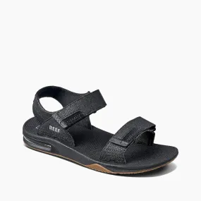 Reef Men's Fanning Baja Sandals- Black/ Silver