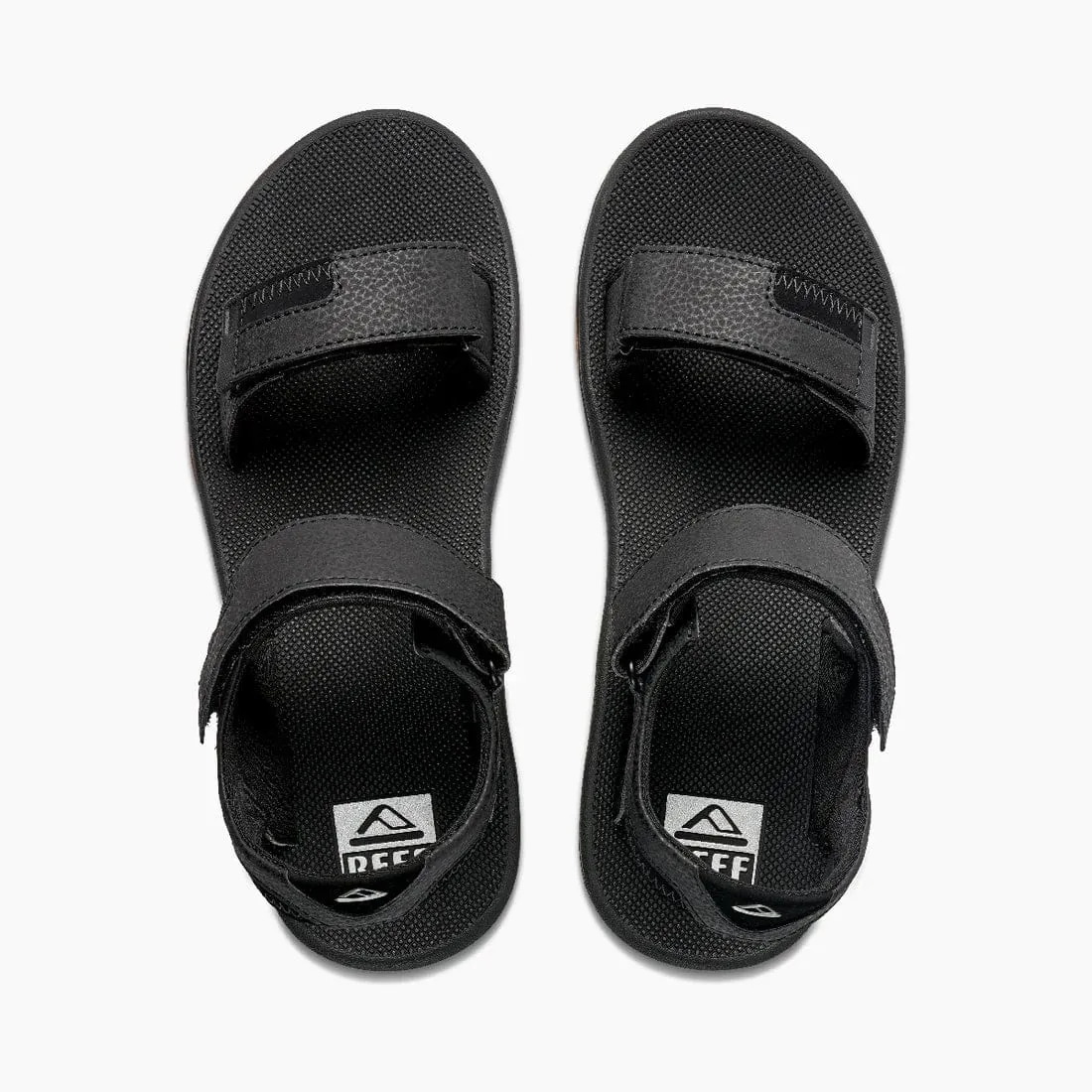 Reef Men's Fanning Baja Sandals- Black/ Silver