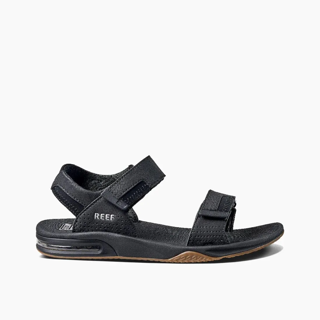 Reef Men's Fanning Baja Sandals- Black/ Silver