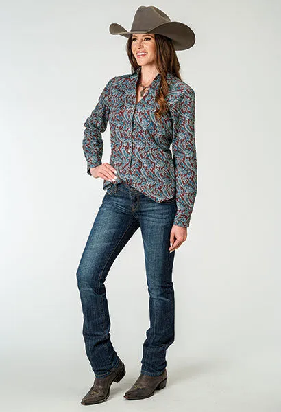 ROPER LADIES RED RIVER LONG SLEEVE SHIRT STYLE 03-0050-0225-2027