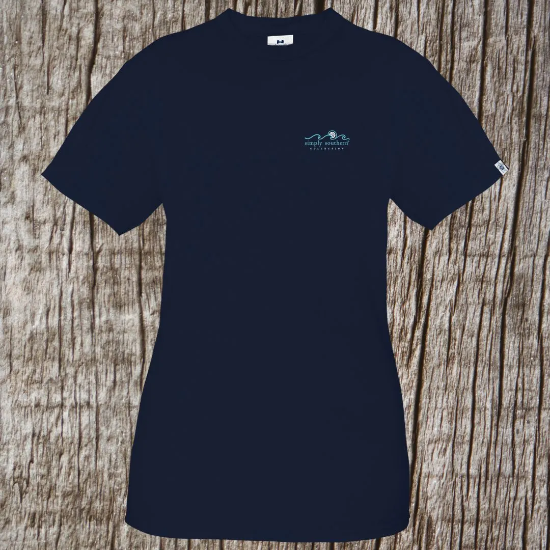 SIMPLY SOUTHERN PREPPY DECKS DOCKS FLIP FLOPS T-SHIRT
