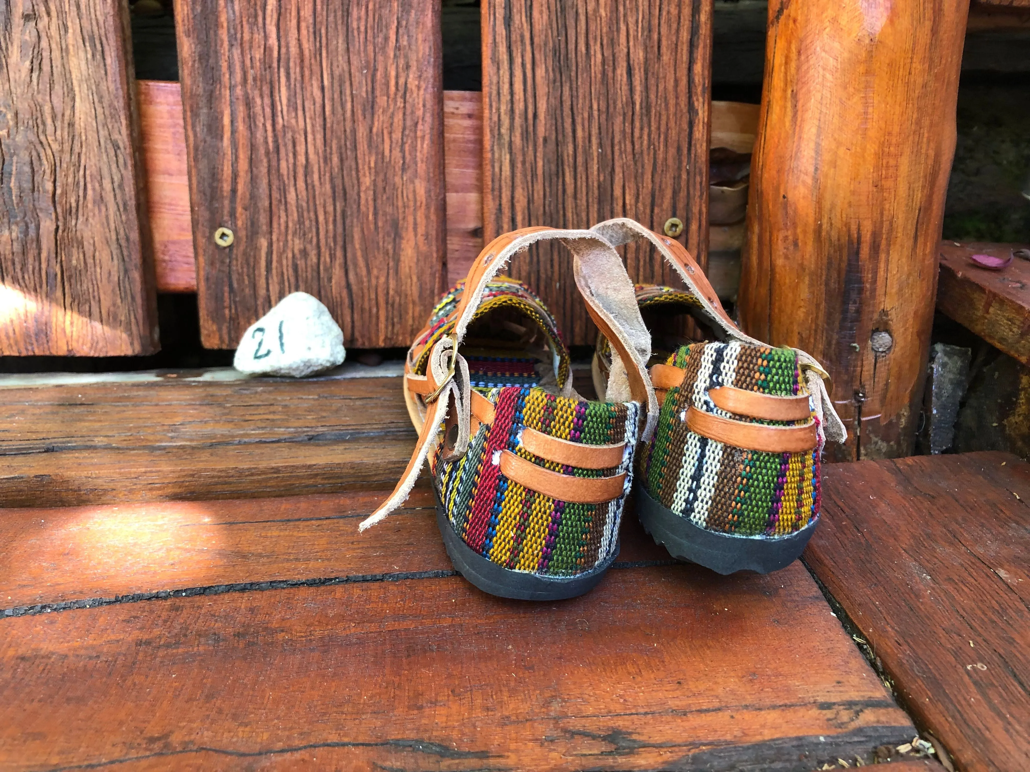 Size 21 Kid's Huarache Sandals - Rainbow