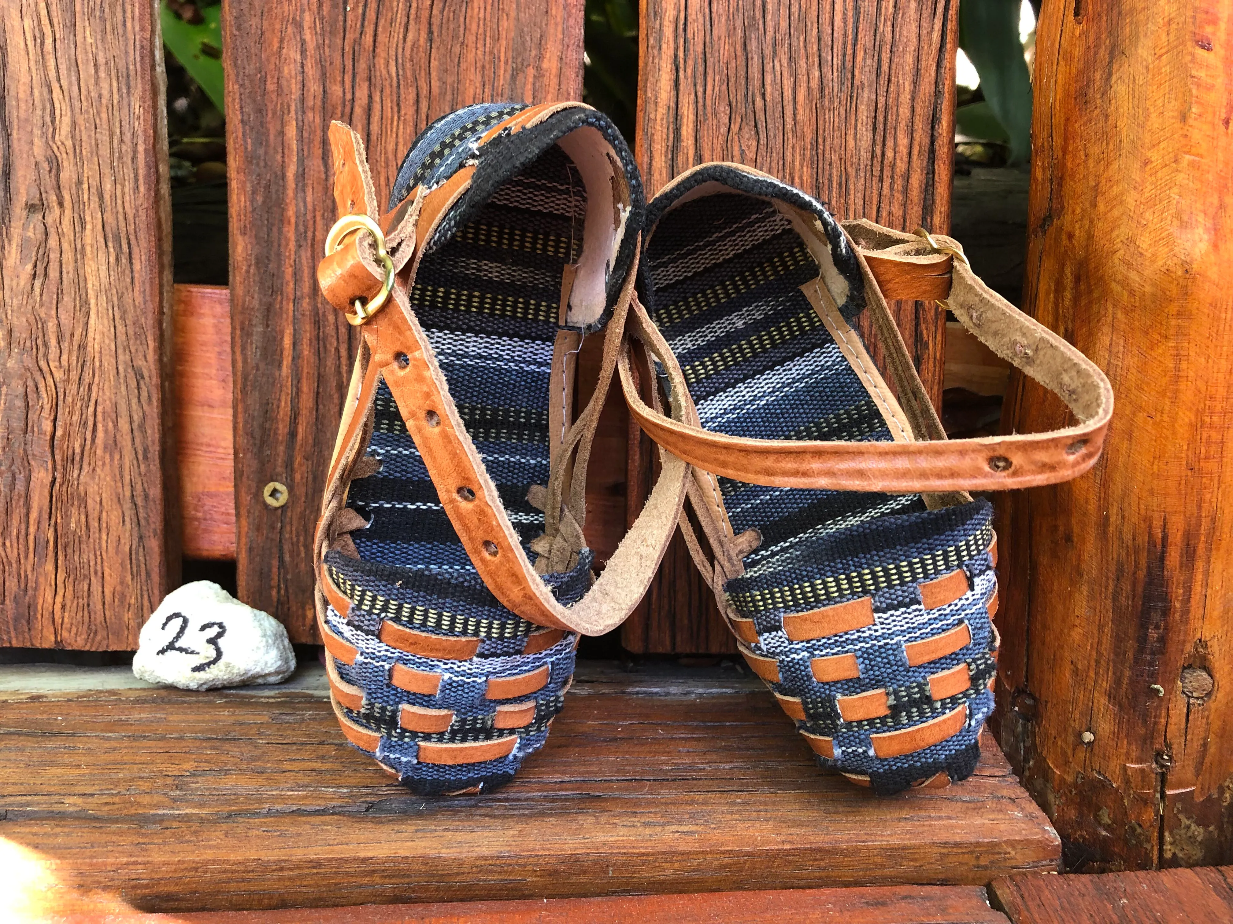 Size 23 Kid's Huarache Sandals - Blue
