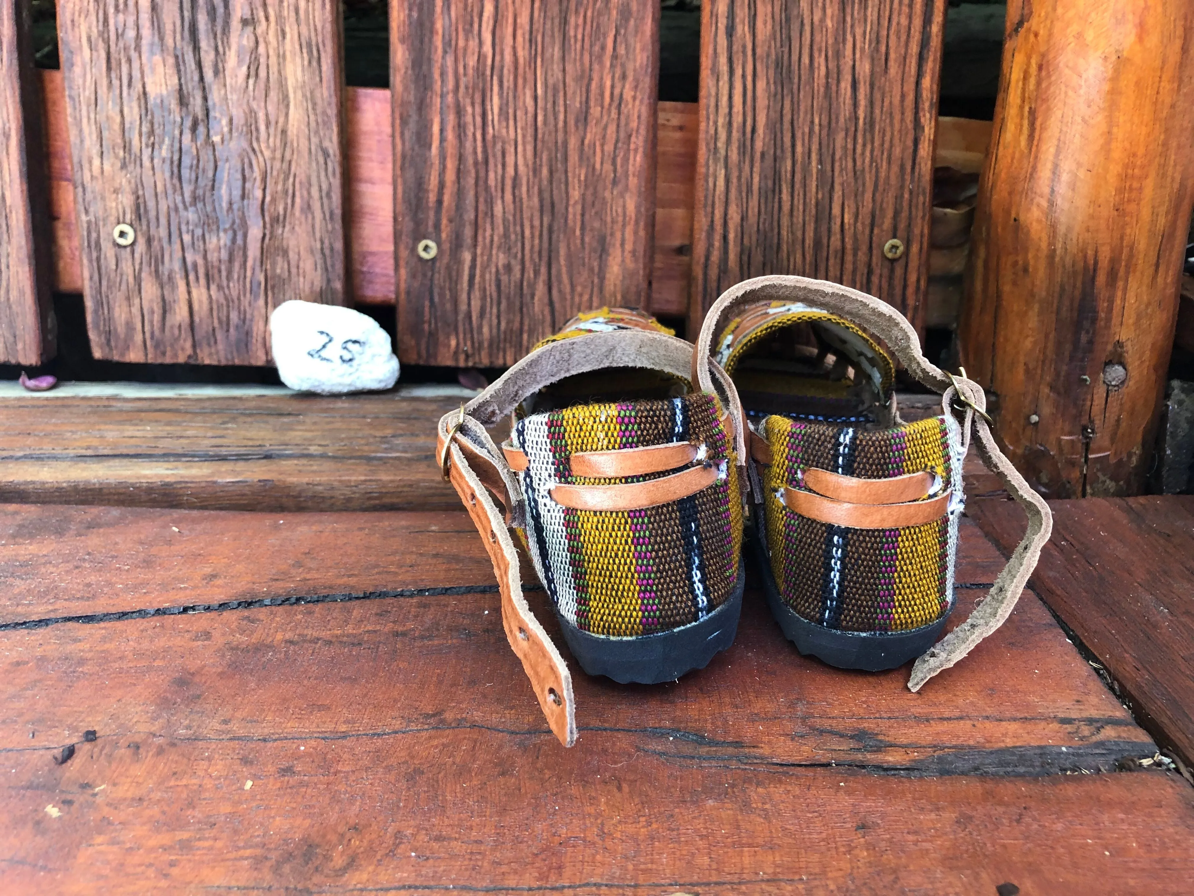 Size 25 Kid's Huarache Sandals - Mustard