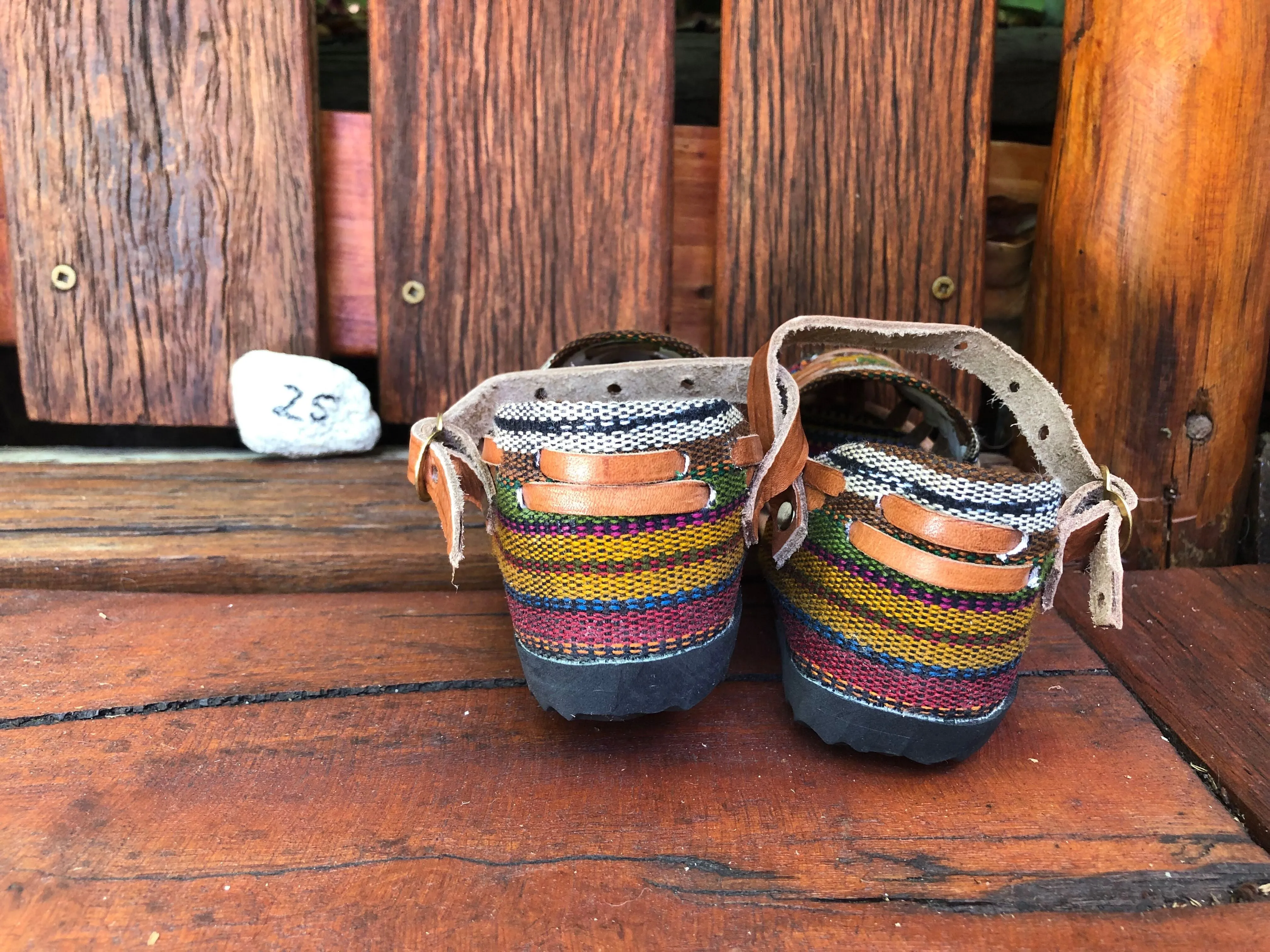 Size 25 Kid's Huarache Sandals - Rainbow