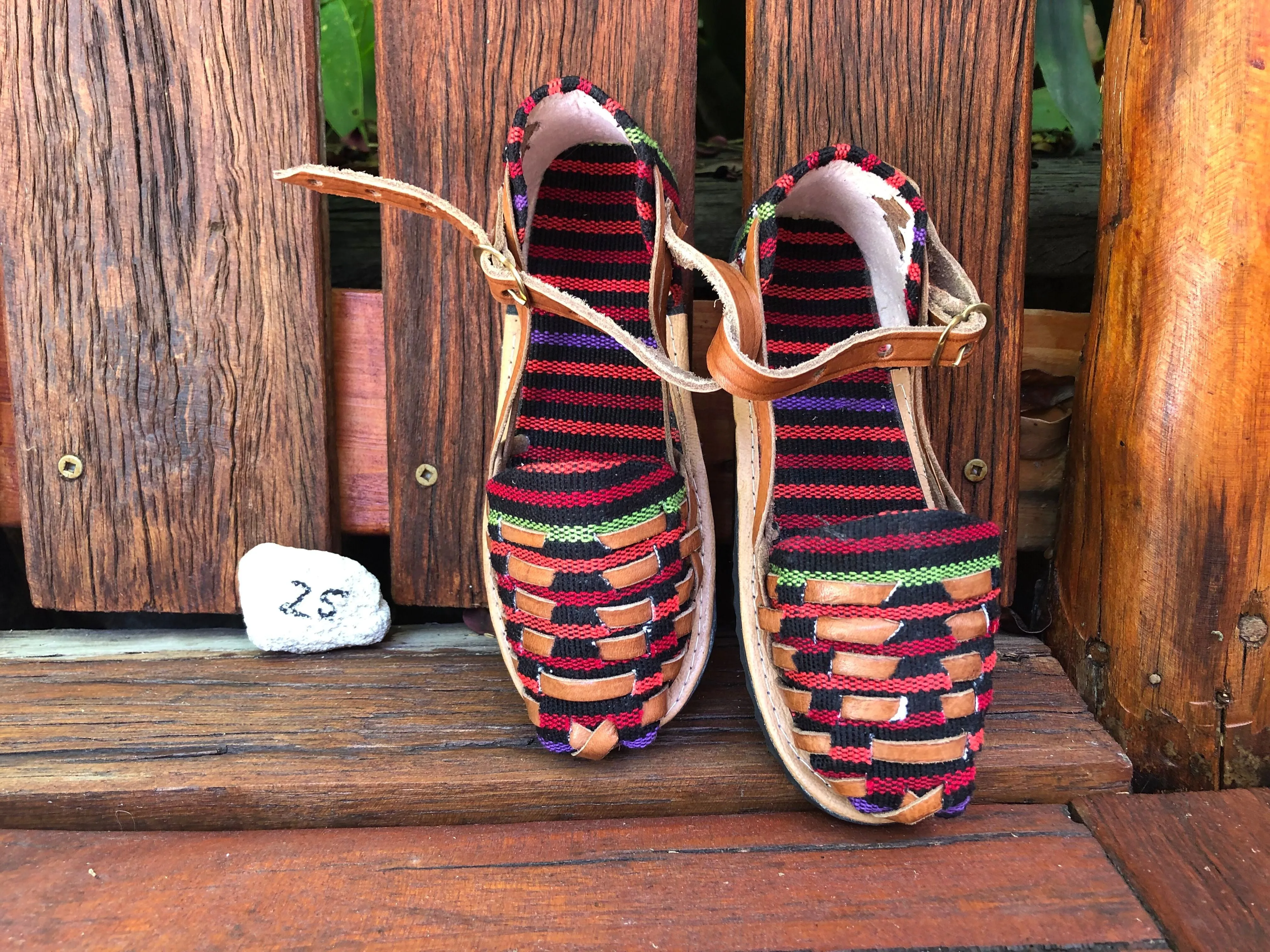 Size 25 Kid's Huarache Sandals - Red