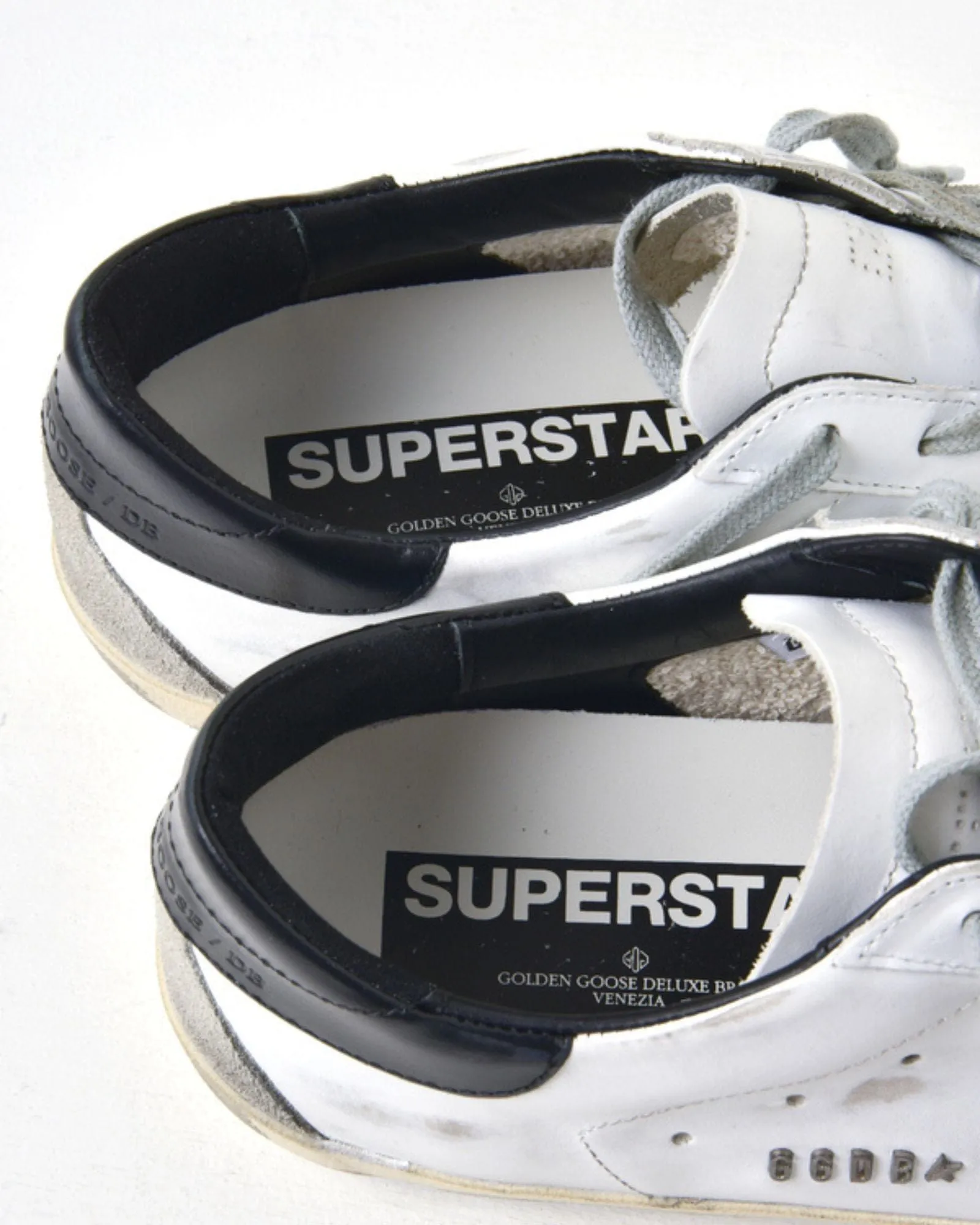 Superstar Sneakers in White Black Cream