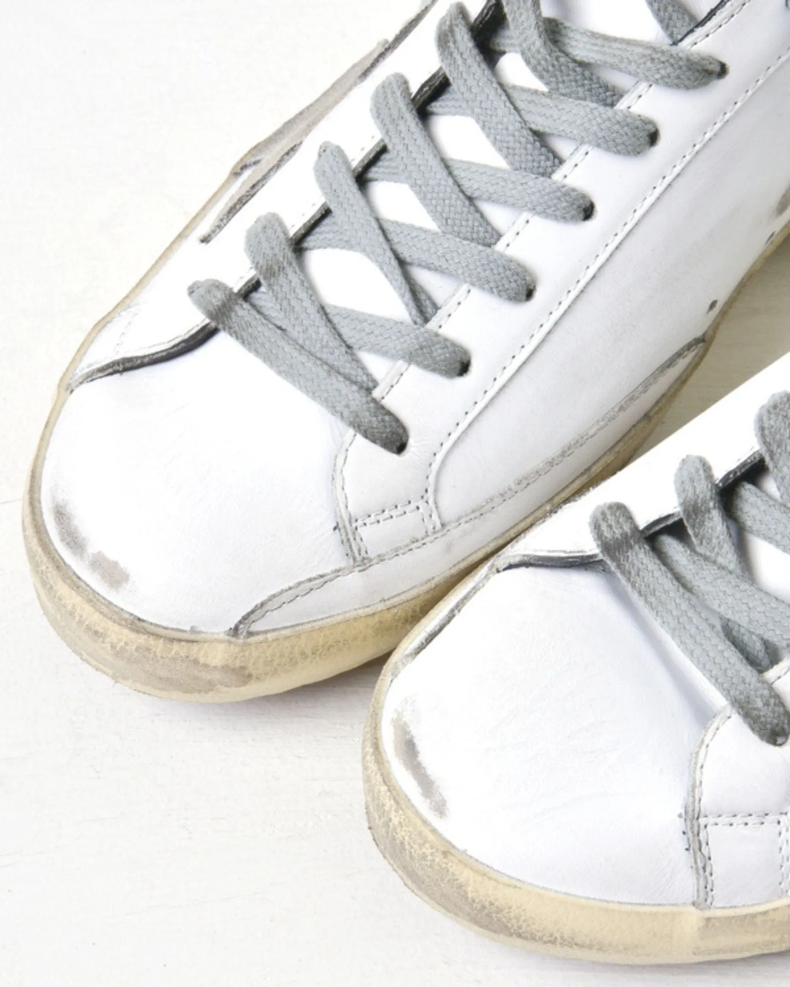 Superstar Sneakers in White Black Cream