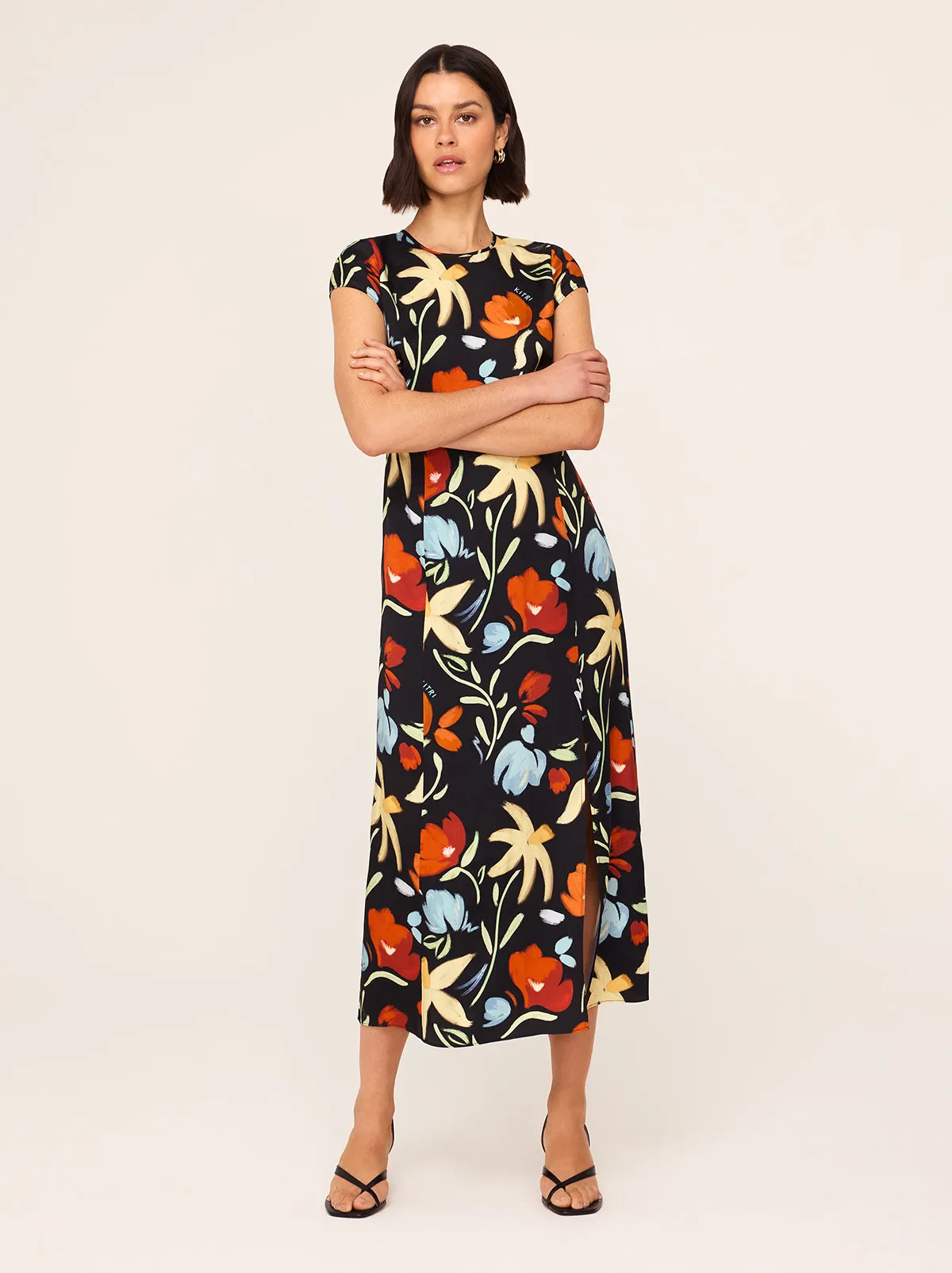 Suzie Primary Floral Print Dress