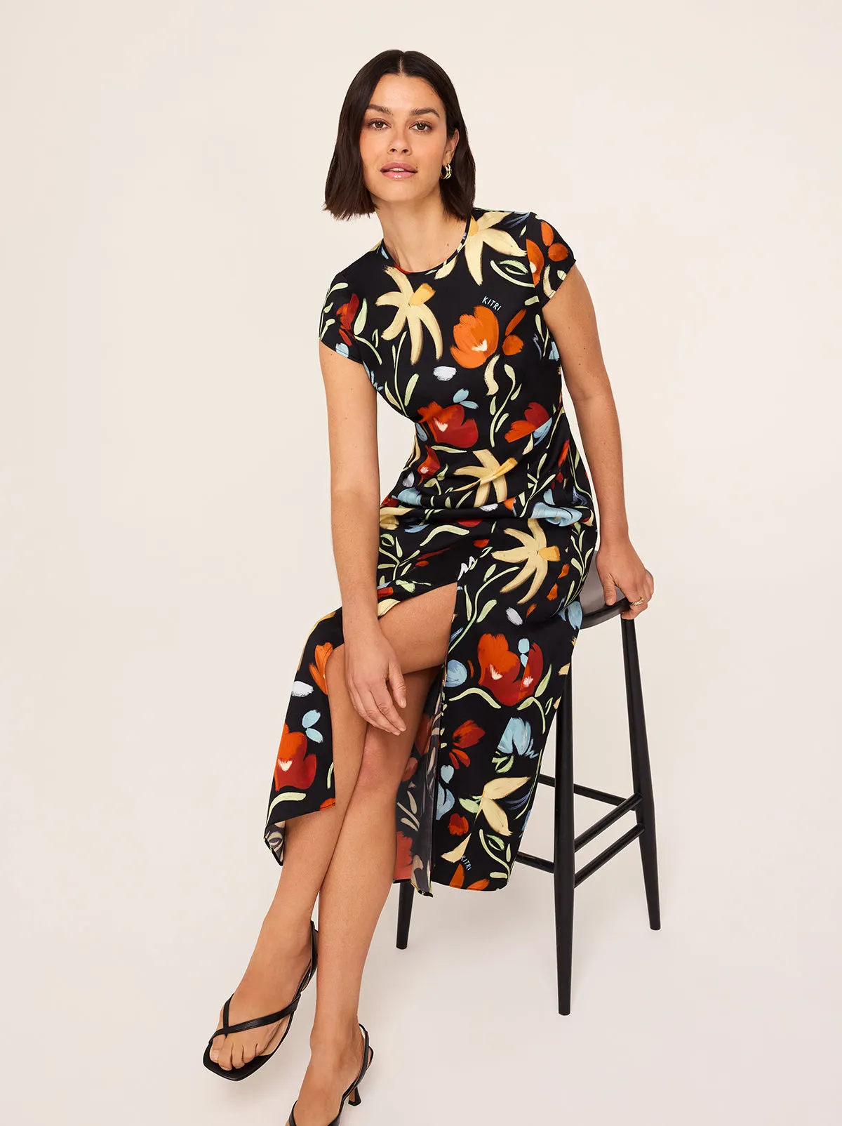 Suzie Primary Floral Print Dress