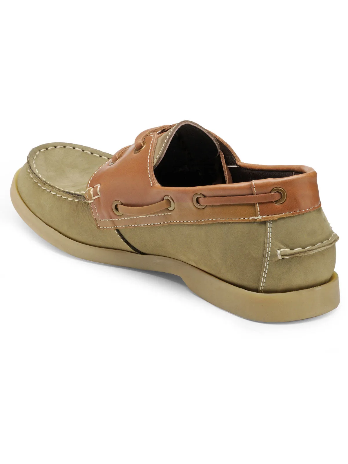 Teakwood Leather Men's Grey Slip-ons Shoes