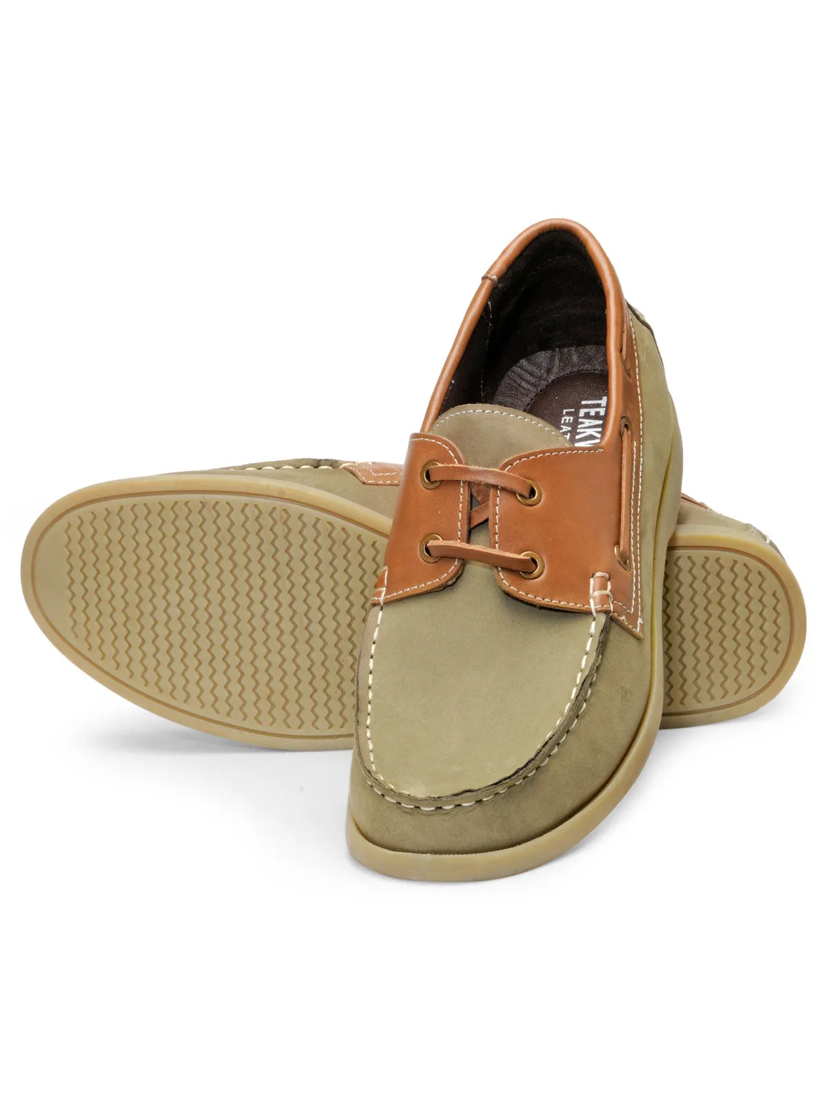 Teakwood Leather Men's Grey Slip-ons Shoes