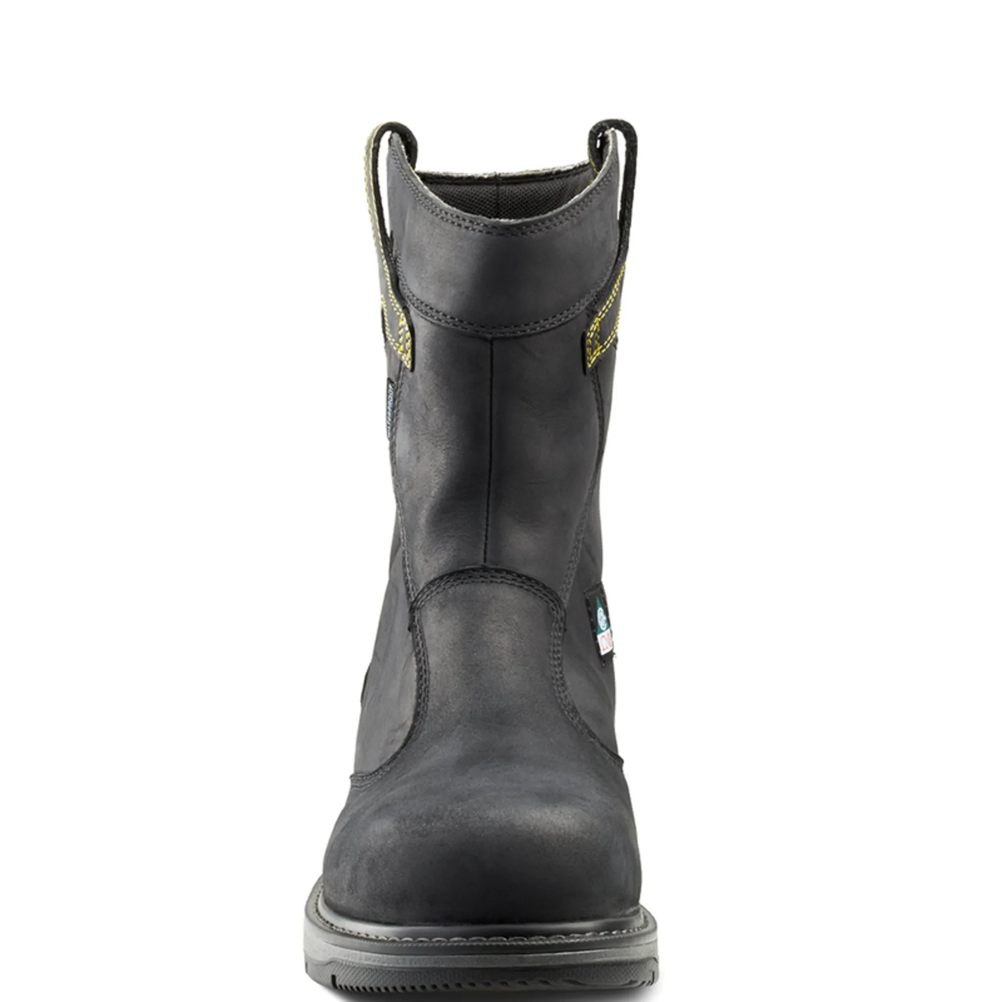 Terra Men's Safety Work Boots Patton Wellington 8" Leather Waterproof with Composite Toe and Plate | Sizes 3-15