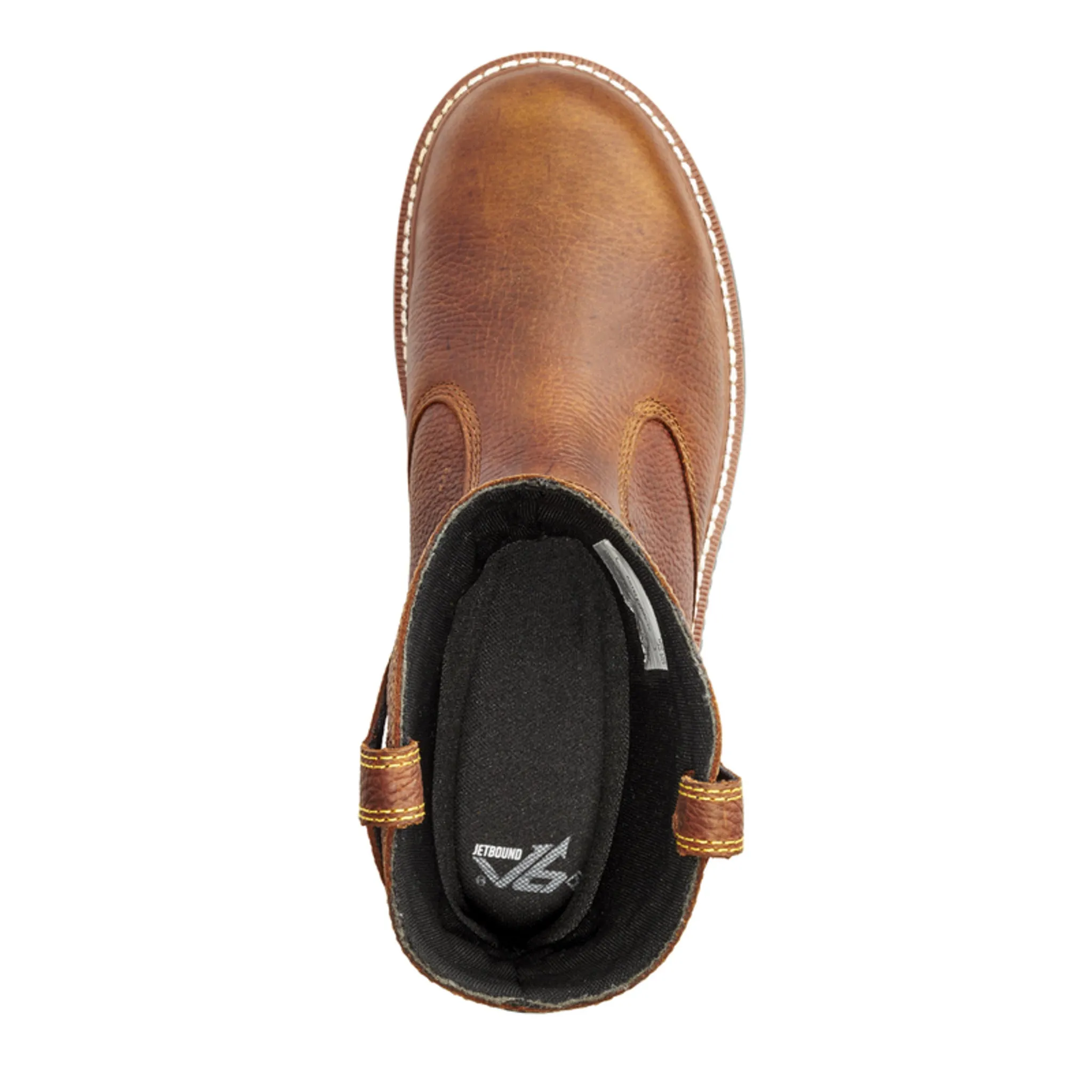 Terra Men's Safety Work Boots Patton Wellington 8" Leather Waterproof with Composite Toe and Plate | Sizes 3-15
