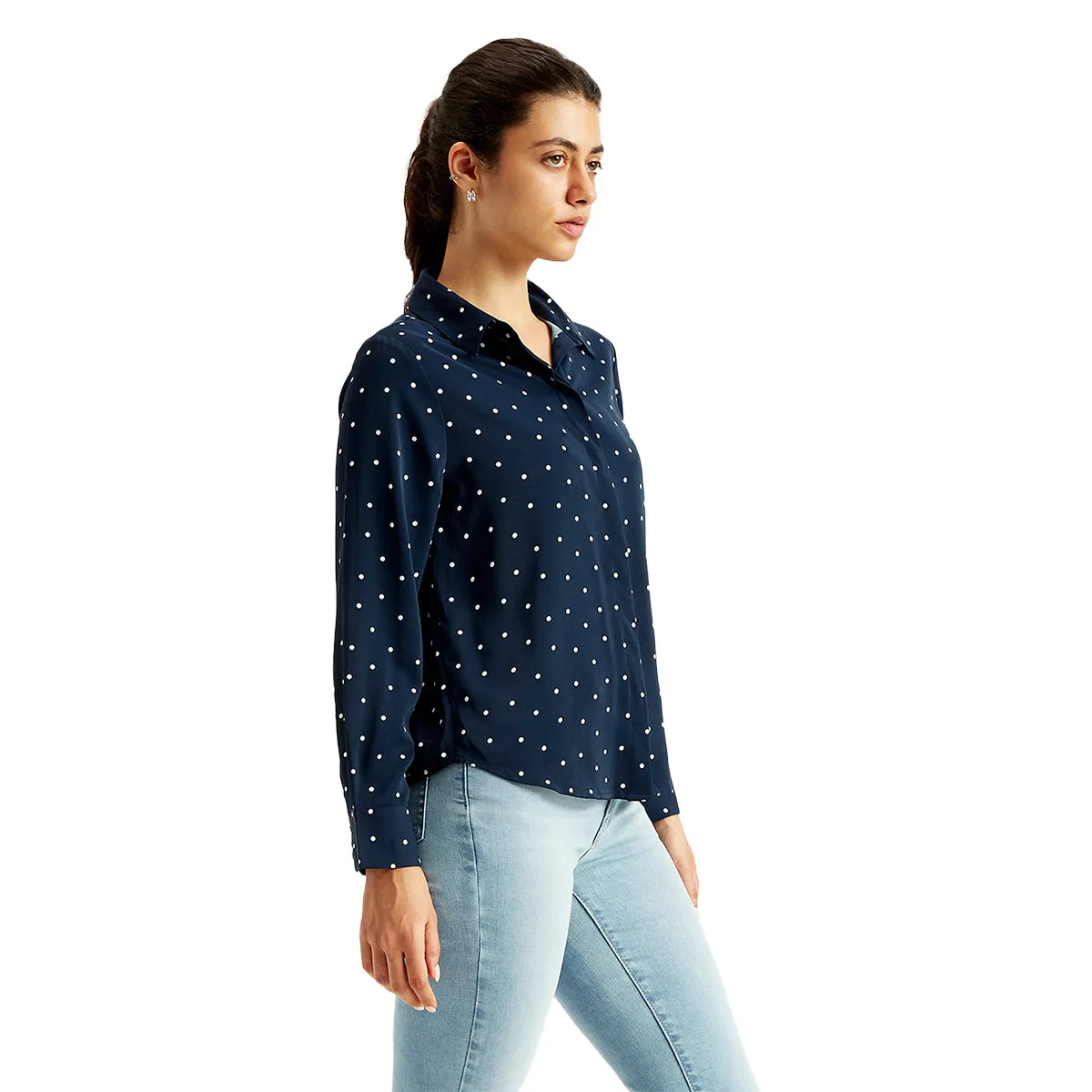 Women's Polka Dot Regular Fit Shirt
