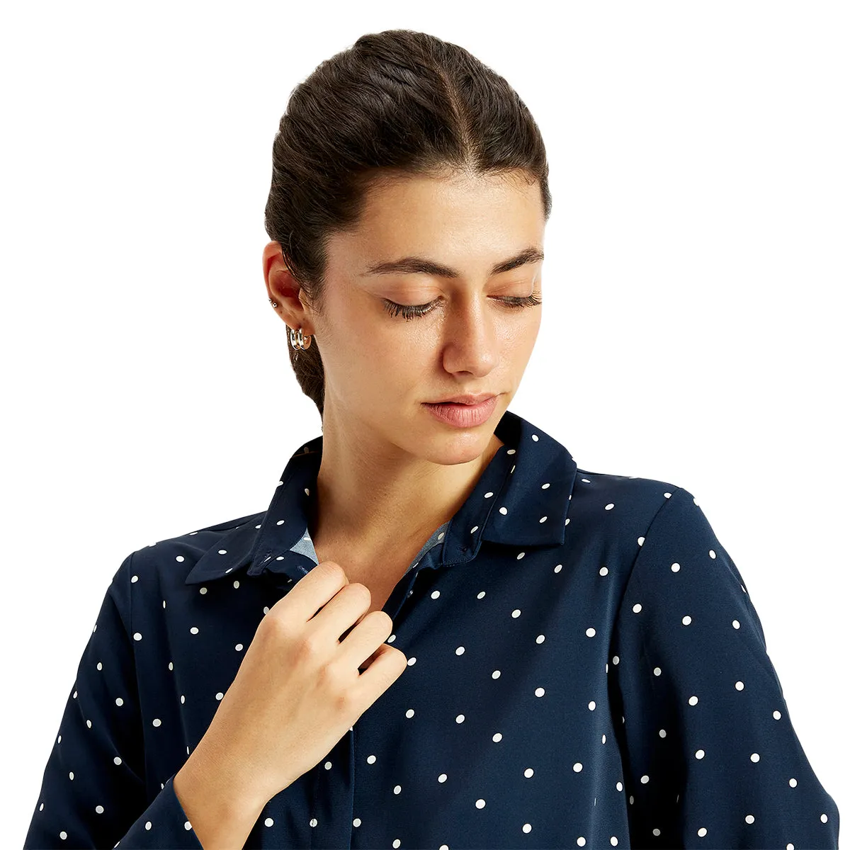 Women's Polka Dot Regular Fit Shirt