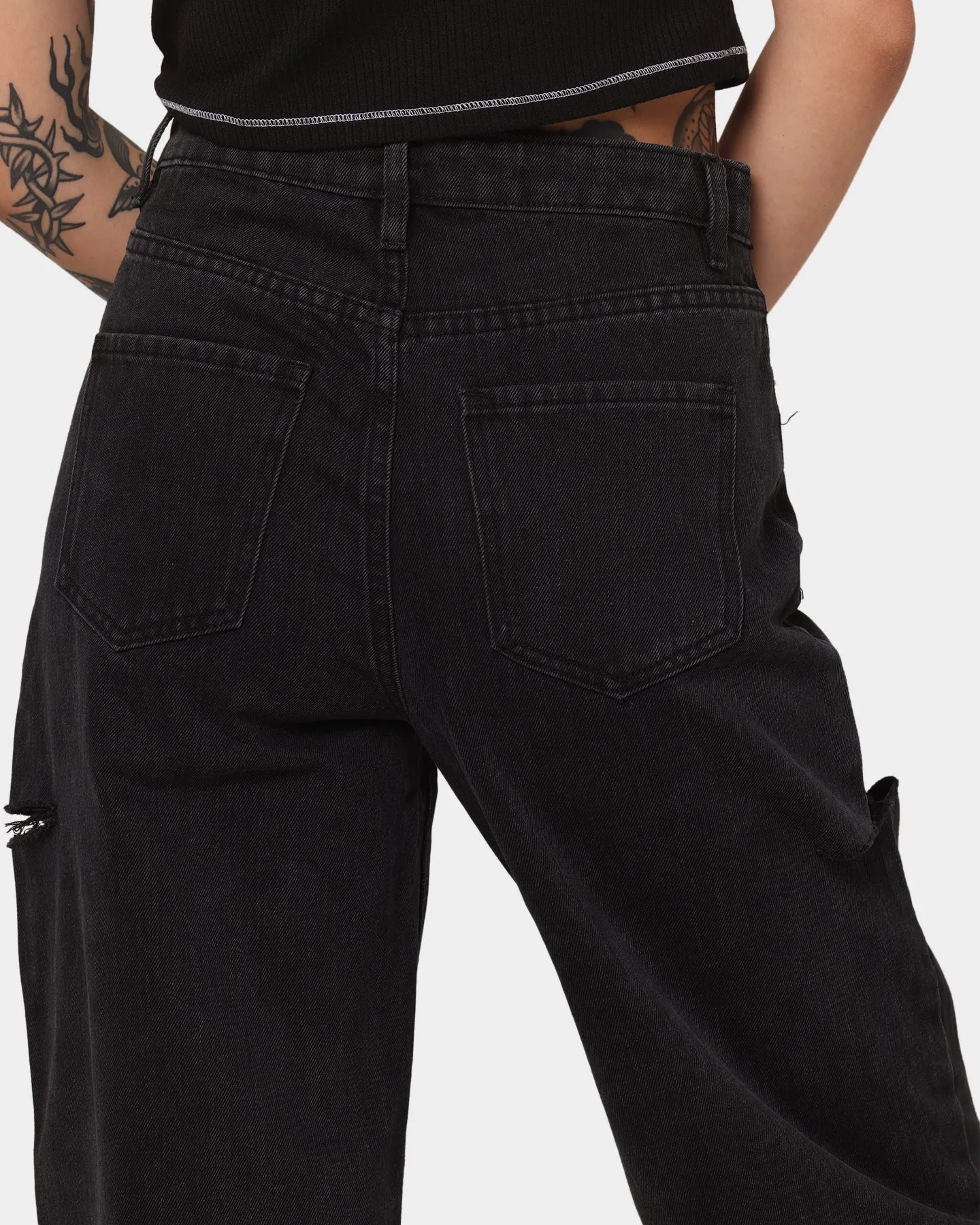 XXIII Women's Roro Wide Leg Jeans Black